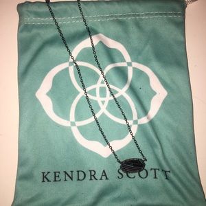 Black Kendra Scott Elisa pendent necklace